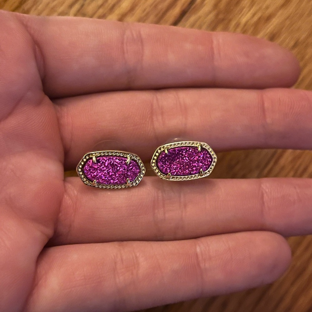Kendra scott Ellie fuchsia earrings